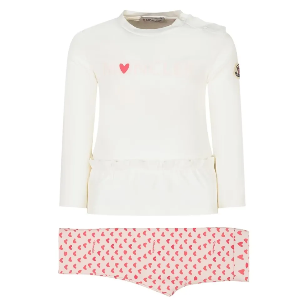 Heart Print Cotton Jersey Set