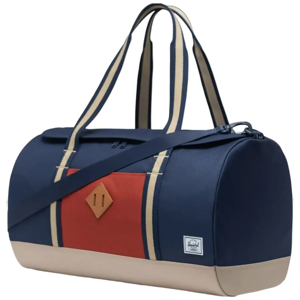 Heritage Duffle Taske Sort/Rød Striber