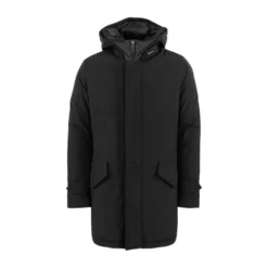 Herre Polar Høj Krave Parka Sort