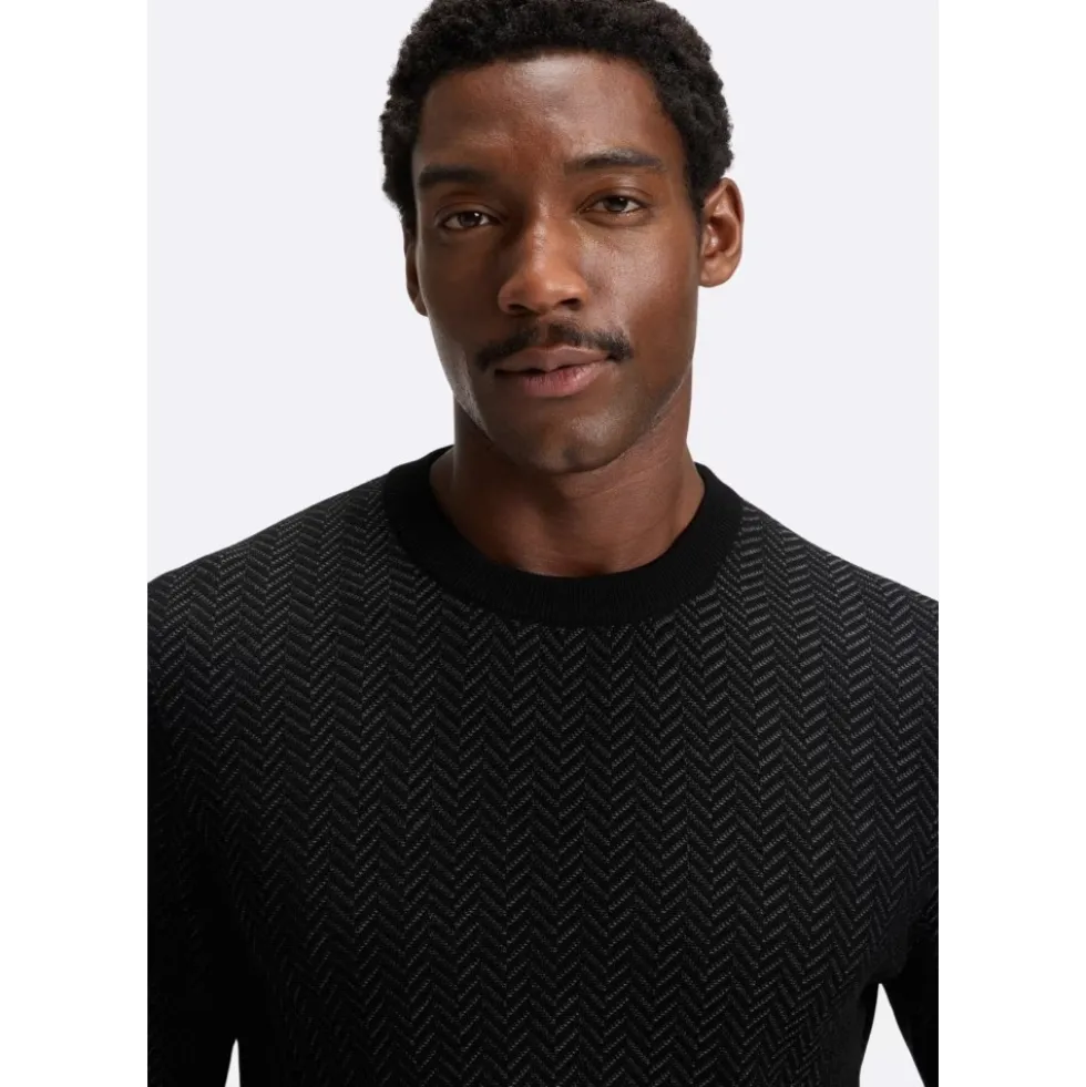 H-Habito Herringbone Sweater