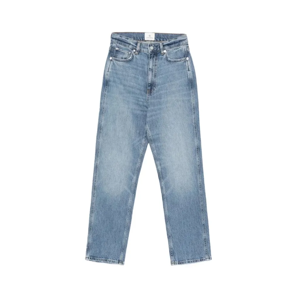 High Waist Straight Jeans