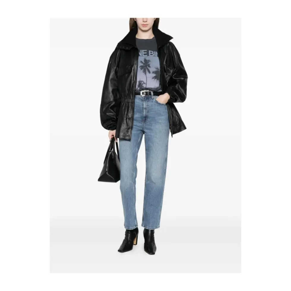 High Waist Straight Jeans
