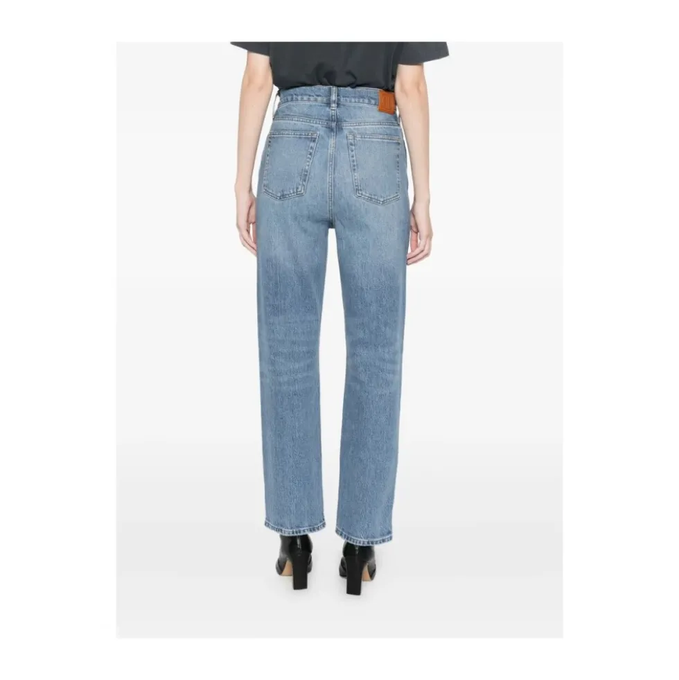 High Waist Straight Jeans