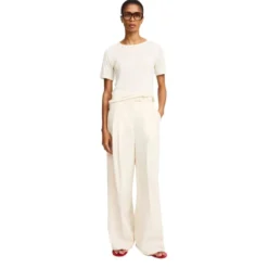 High-Waist Wide-Leg Trousers