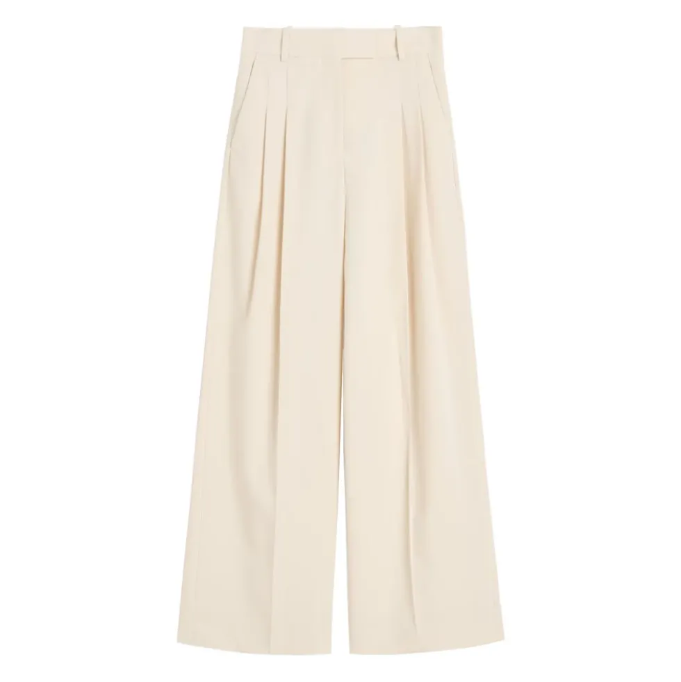 High-Waist Wide-Leg Trousers