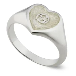 Hjerte Ring med Sammenflettet G