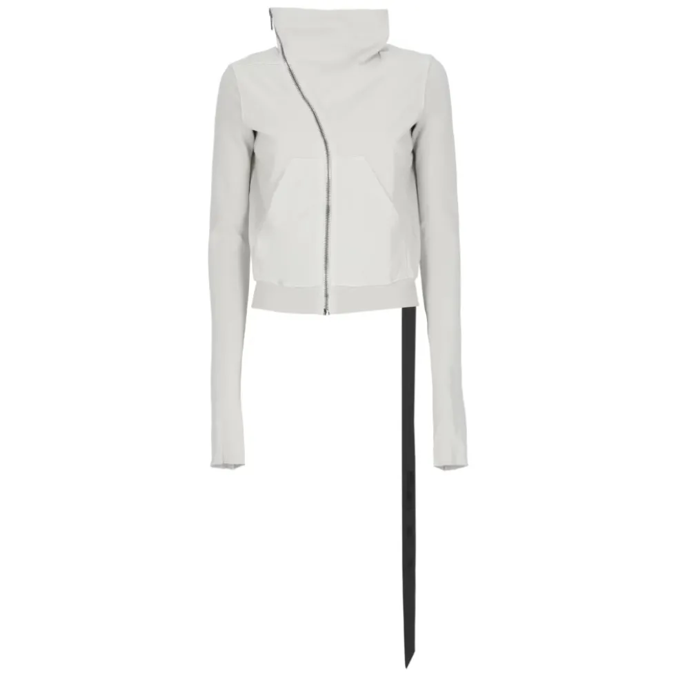 Højhalset Asymmetrisk Sweatshirt med Lynlås