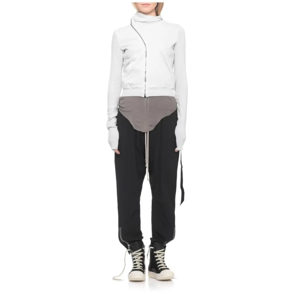 Højhalset Asymmetrisk Sweatshirt med Lynlås