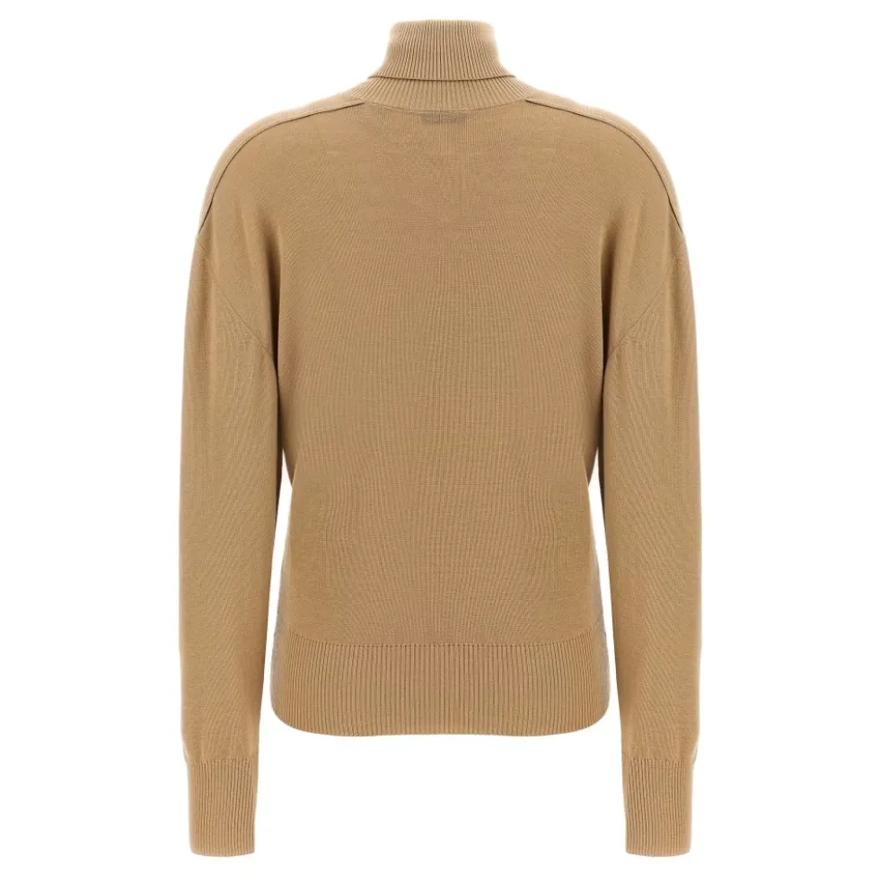 Højhalset uldsweater