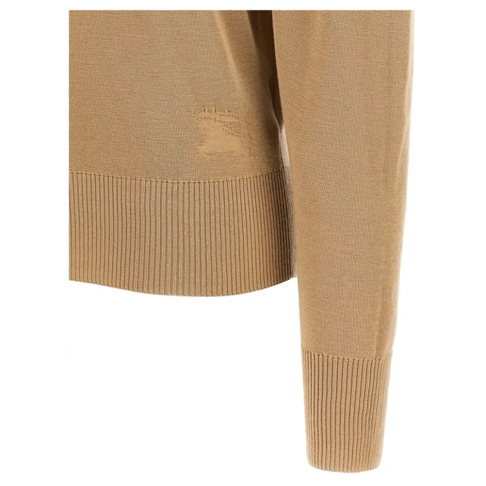 Højhalset uldsweater