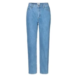 Højtaljede bomuldsjeans