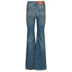 Højtaljede flared jeans