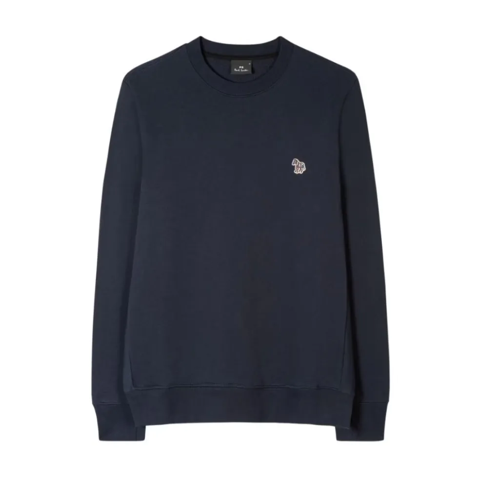Håndlavet Bomuld Logo Patch Sweatshirt