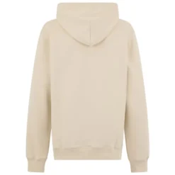 Hoodie med slogan i bomuld