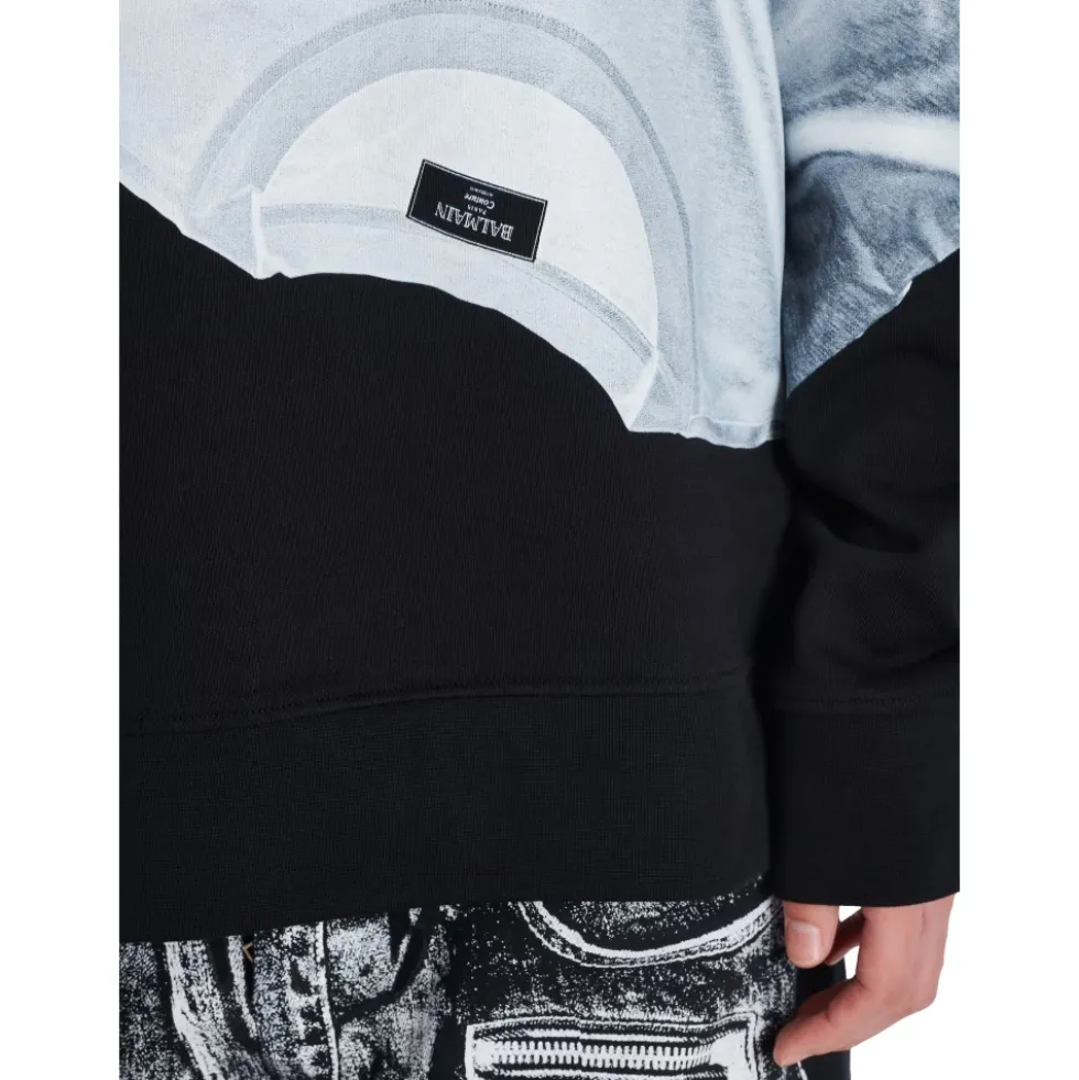 Hoodie med T-shirt print