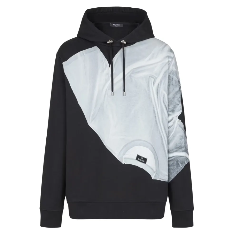 Hoodie med T-shirt print