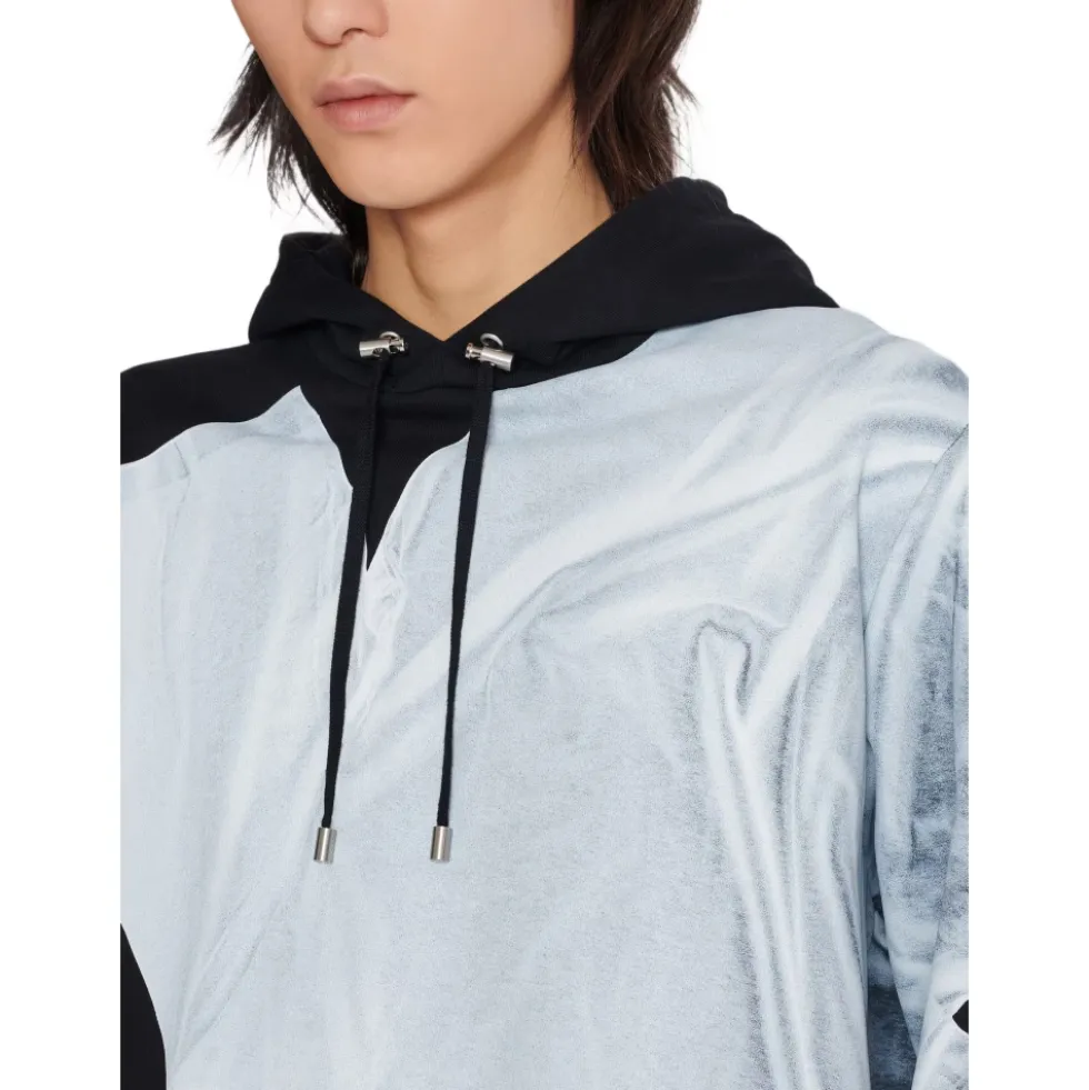 Hoodie med T-shirt print