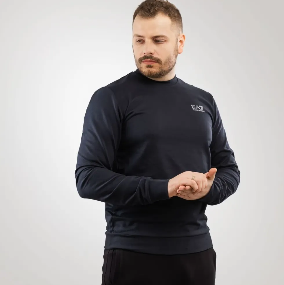 Hoodie Navy Cotton