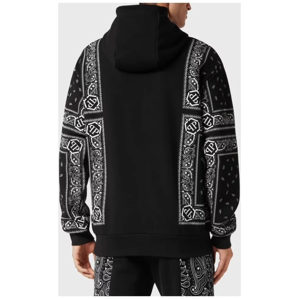 Hoodie Sweatshirt Paisley Bandana
