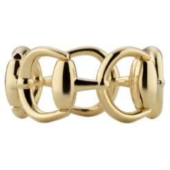 Horsebit Ring i gult guld