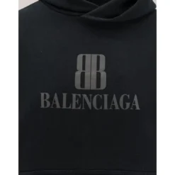 Hættetrøje med langærmet og logo print