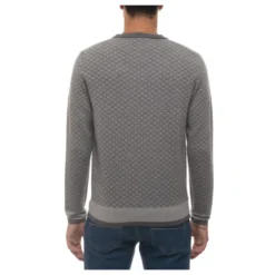 Hundetand Rundhals Pullover med Elastiske Manchetter