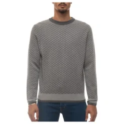 Hundetand Rundhals Pullover med Elastiske Manchetter
