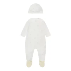 Hvid Baby Romper med Kappe