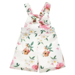 Hvid Blomsterprint Overalls