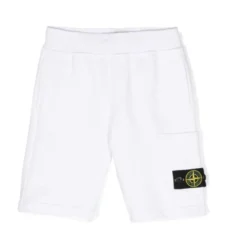 Hvide Jersey Shorts med Signatur Badge