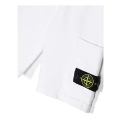 Hvide Jersey Shorts med Signatur Badge
