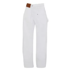 Hvide krystalpyntede jeans