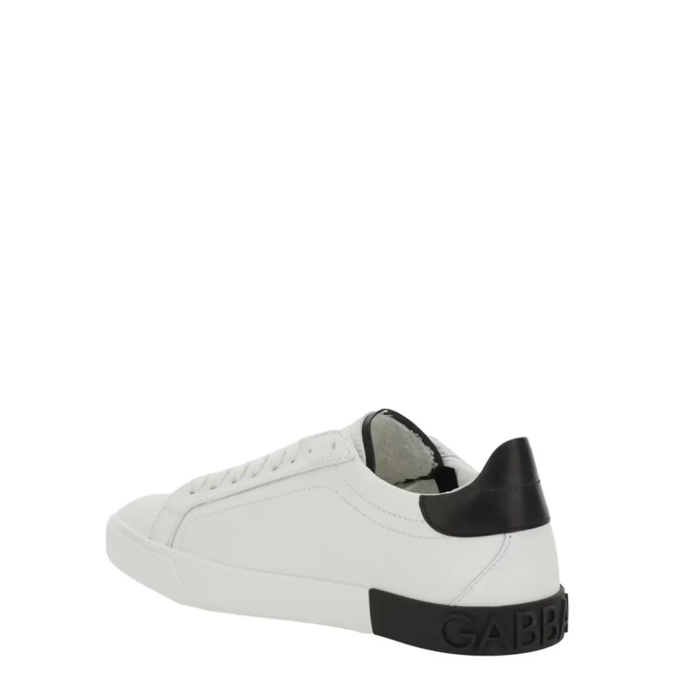 Hvide Sneakers med Dyremotiv i Læder