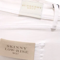 Hvid Skinny Low-Rise Denim Bukser