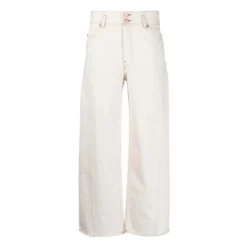 Hvid Straight Jeans Thea Stil