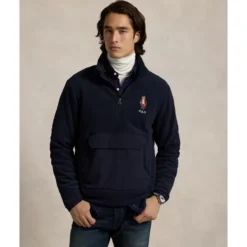 Hybrid Fleece Hættetrøje med Polo Bear