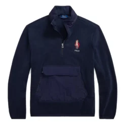Hybrid Fleece Hættetrøje med Polo Bear