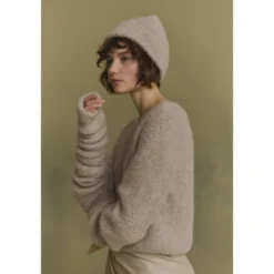 Igloo, kashmir og silke beige ærmer