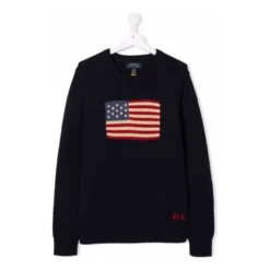 Inlaid Flag Sweater
