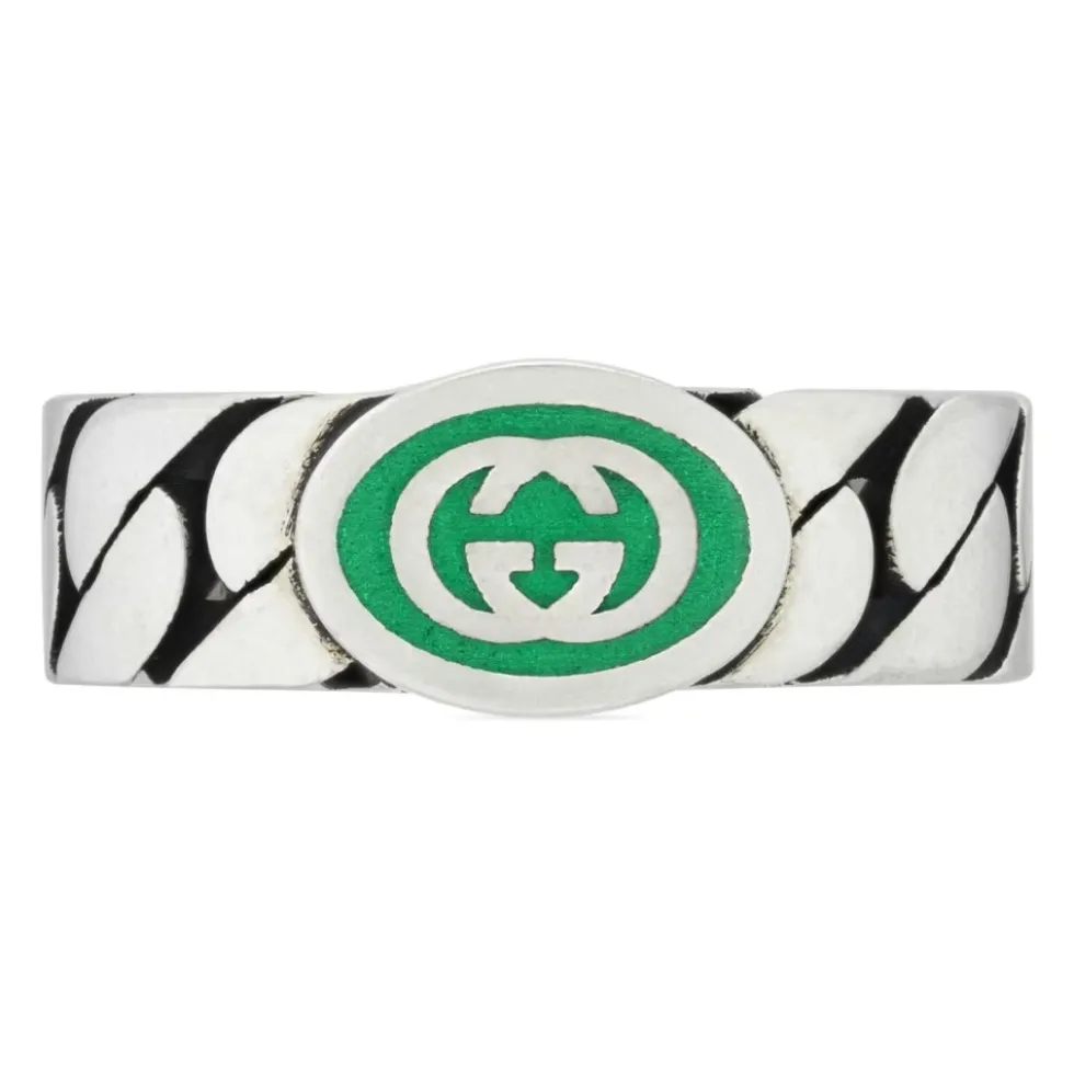 INTERLOCKING G SØLV RING