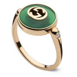 Interlocking Ring i lyserød guld