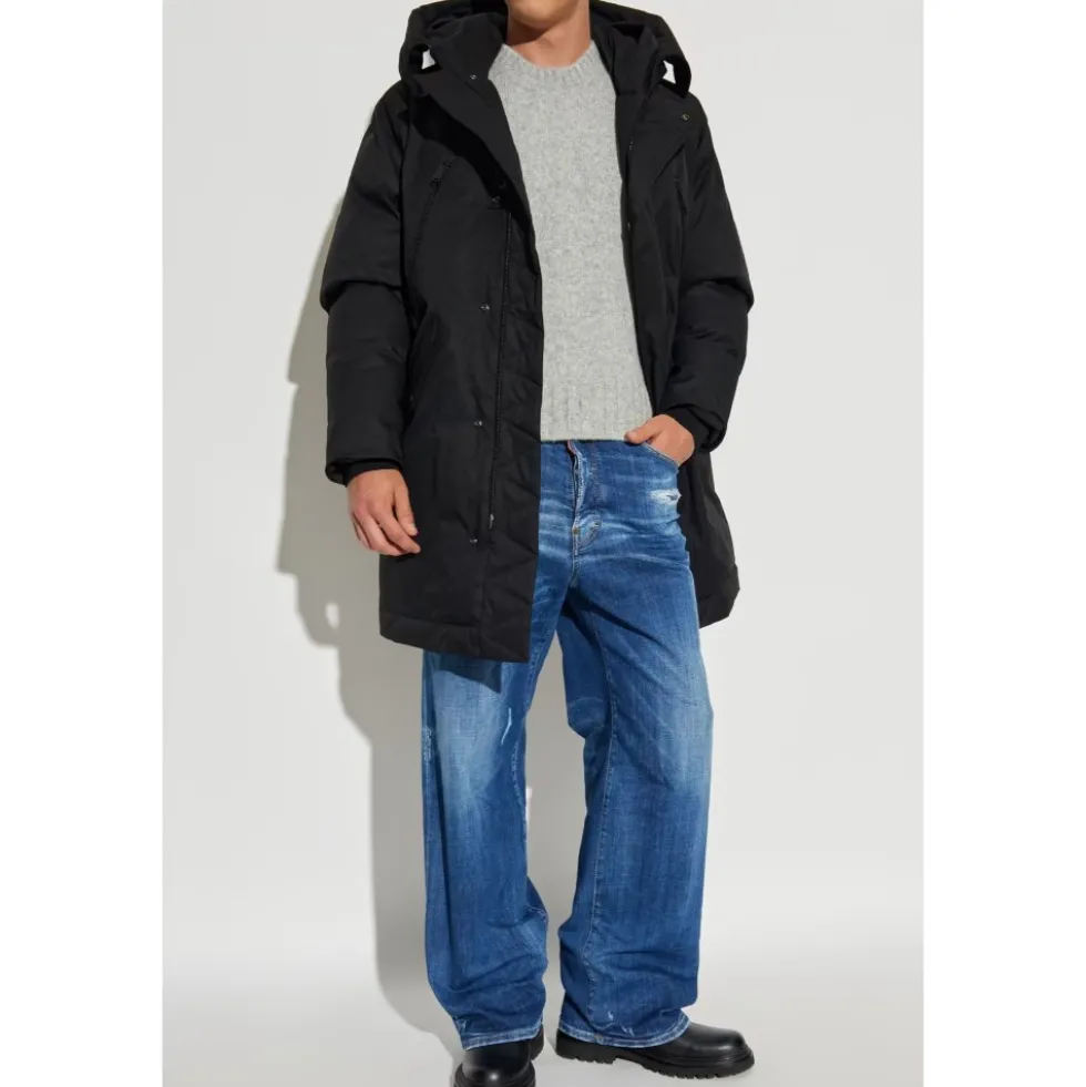 Isoleret parka med hætte