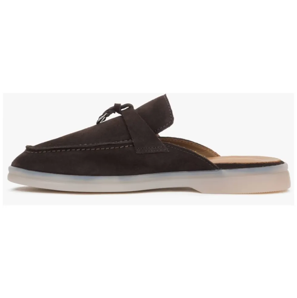Italienske Velour Tassel Mules