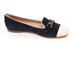 Ivory Ballerina Sko med Kædedetalje