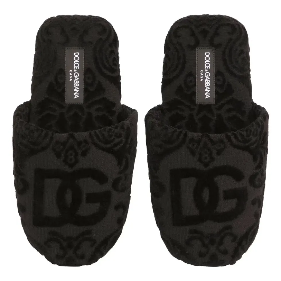 Jacquard Bomuldsslippers