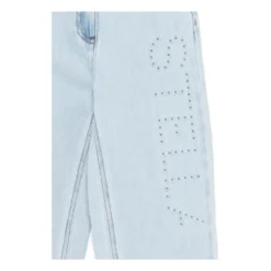Jeans med broderet logo