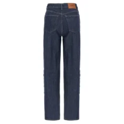 Jeans med knapper i denim