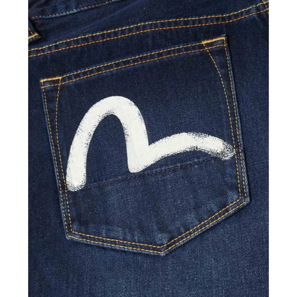 Jeans med trykte lommer