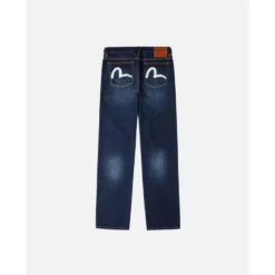 Jeans med trykte lommer