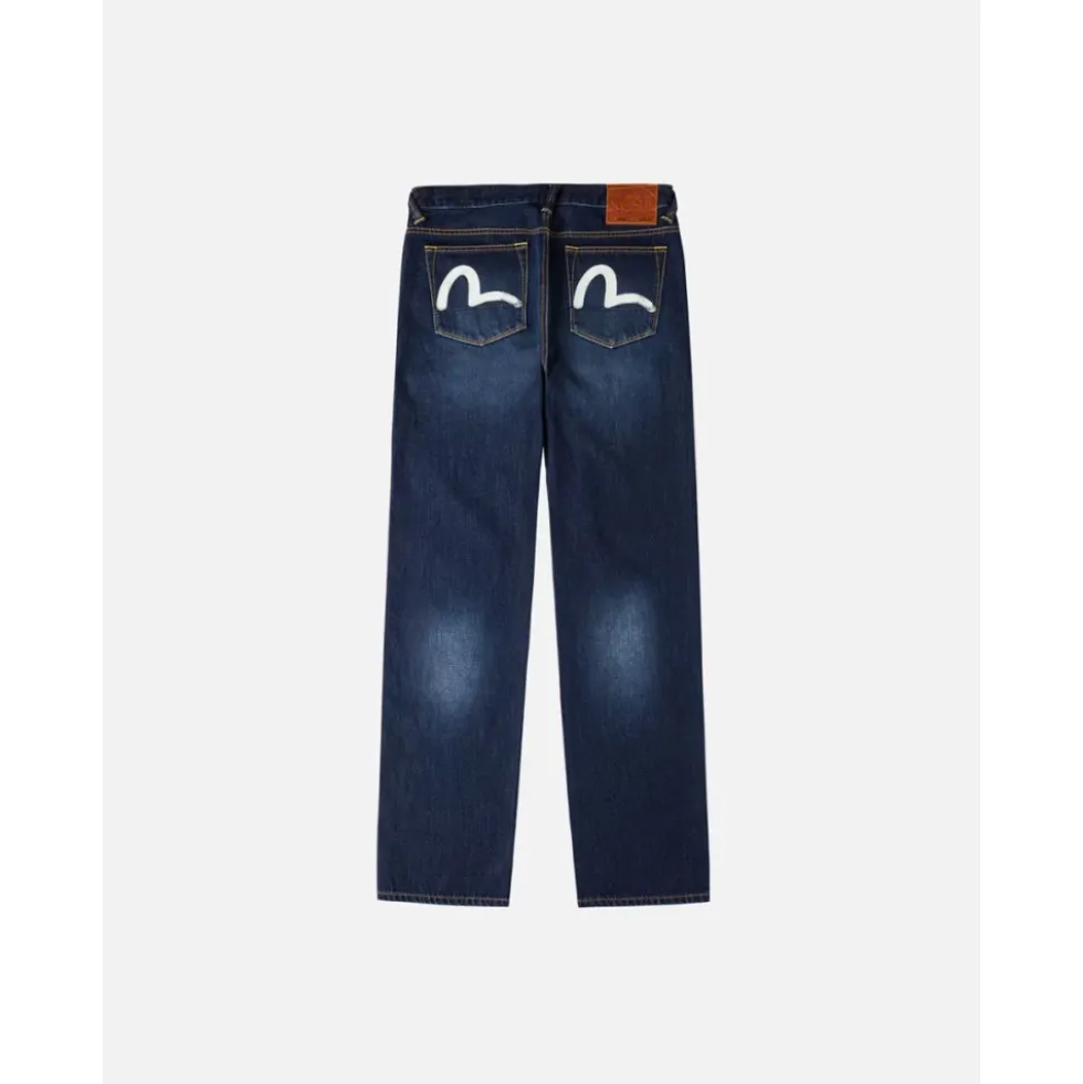 Jeans med trykte lommer
